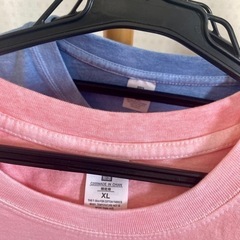 【ネット決済・配送可】グラデーション　Tシャツ ピンク　ブルーセット