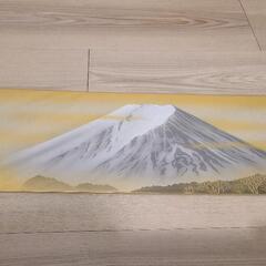 名和嶂雲「白富士」日本画 WSM色紙