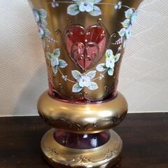 昭和レトロ　ボヘミアン花瓶
