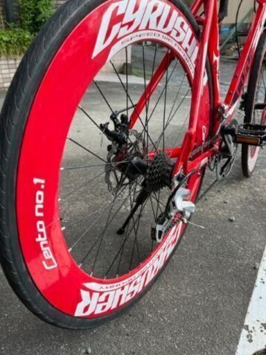 ロードバイク Cyrusher-XC700 レッド 2×7 14変速