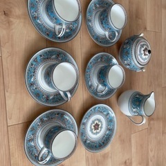 値下。ウェッジウッド フロレンティーンターコイズ