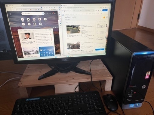 HPデスクトップ(intel-i5／SSD)+液晶ディスプレイ(acer23インチ)