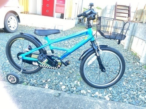 子供用自転車　18インチ　補助輪付き