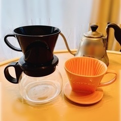コーヒーセット（ケトル・陶器ドリッパー・サーバー&ドリッパー）