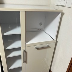【ネット決済】キッチン収納棚/スライド棚付/ニトリ/幅75奥行4...