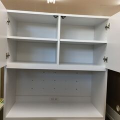 値下げしました！ベガコーポレーション キッチン収納　一本型　シンプル   ホワイト　ハイタイプ 収納家具  エントランス 家具 木製 おしゃれ クリーニング済み 堺市 石津　引越　一人暮らし　新生活【ジャングルジャングルサカイ石津店