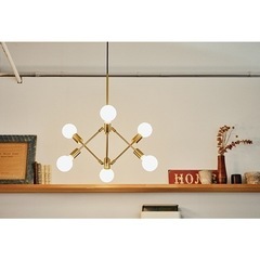 購入者決定品】unico Gradiska ペンダントライト ゴールド