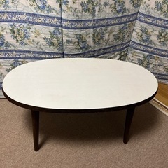 【ネット決済】楕円形サイドテーブル
