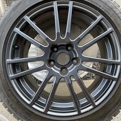 GRB インプレッサWRX STI スペックC 純正ホイールスタッドレスタイヤ ホイール美品】スバル インプレッサ WRX STI スペックC 純正