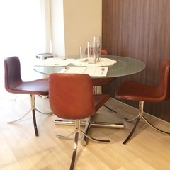 Bonaldo Sufer Table, PK9 chair4個...