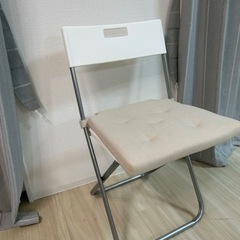 折りたたみ椅子　クッション付き　IKEA GUNDE グンデ