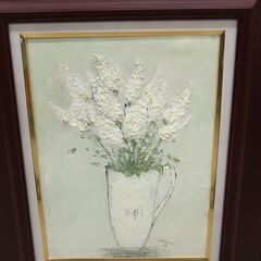 片山弘明 「リラ」 F4 油彩 一枚の繪 絵画 (R2324sxwY)