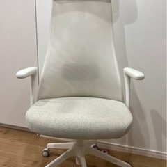 【受渡し予定者決定】IKEA オフィスチェア 白 オフィスチェア...