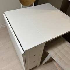 ダイニングテーブル　チェア×2　IKEA