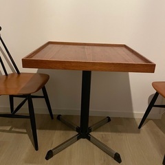 デンマーク製テーブル　正方形　ビンテージ家具