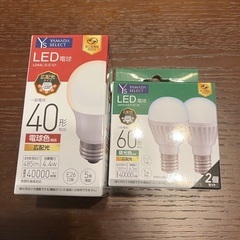 LED電球　昼光色　40形　60形　3個