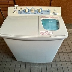 【中古】二槽式洗濯機