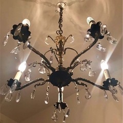 【引取り可能な方限定】海外取寄せアンティークシャンデリア