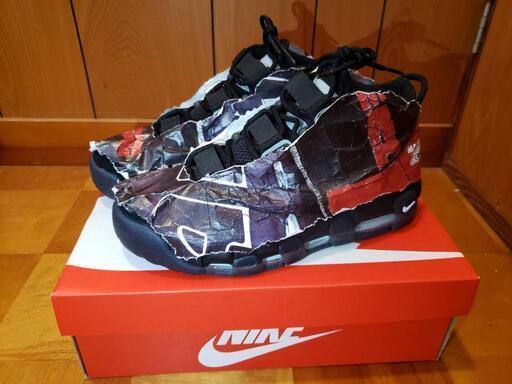 新品NIKE ナイキ AIR MORE UPTEMPO 96 エア モア アップテンポ 96\n型番：DJ4633-010\nサイズ：26.5cm\n カラー：BLACK/WHITE-CHILE RED-GLACIER BLUE