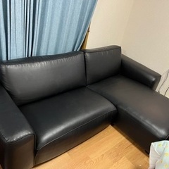 【ネット決済】IKEA 3人掛けソファー（レザー）