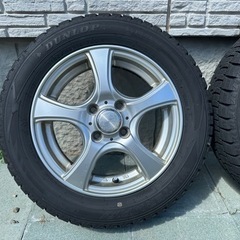 スタッドレス(ダンロップ)＋アルミホイール 4本（165/65/R14）