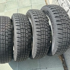スタッドレス(ダンロップ)＋アルミホイール 4本（165/65/R14）