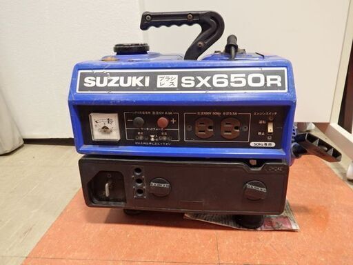 新札幌発 現状　SUZUKI ポータブル発電機  SX650R ２サイクル混合ガソリン W390XH370XD300/1974