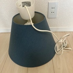 IKEA OLLSTAランプシェードブルー18xØ27cm