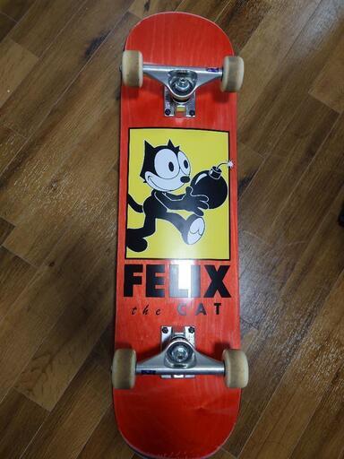 スケートボード(完成品) DARKSTAR DECK TEAM FELIX DELIVERY RED STAIN 8.0