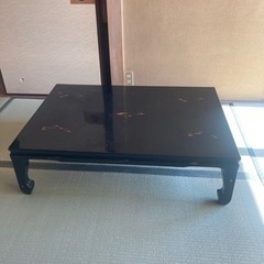 昭和レトロ　堆朱　漆塗の座卓　ダイニングテーブル　和室机　和机
