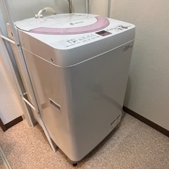 【引取先確定】洗濯機(6.0kg) 、洗濯機ラック