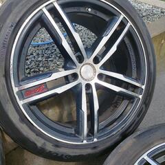 19インチホイールタイヤ4本セットアルファードヴェルファイアに