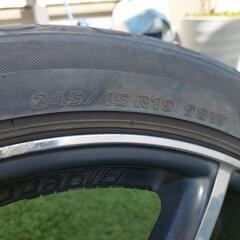 19インチホイールタイヤ4本セットアルファードヴェルファイアに