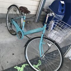 ★ジモティ割あり★ ジオクロス 自転車 27インチ ブルー クリーニング済み KJ2962