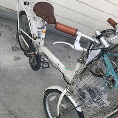 ☆ジモティ割あり☆ 電動自転車 20インチ ホワイト クリーニング済み