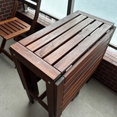 IKEA イケア APPLARO 屋外用テーブル + チェアx2