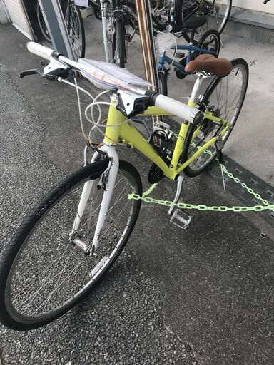 ★ジモティ割あり★  クロスバイク 28インチ イエロー クリーニング済み KJ2964