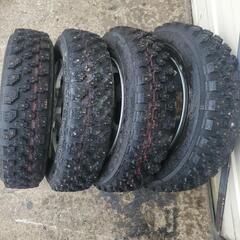 激安  スパイクタイヤ 13インチ ホイールセット