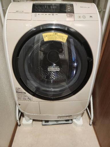 10/7引取限定 日立ドラム式洗濯機 BD-V3700