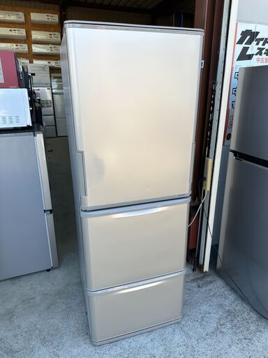【動作保証あり】SHARP シャープ 2021年 SJ-W353G 350L 3ドア 冷凍冷蔵庫【管理KRR542】