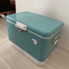 早い者勝ちです！コールマン　スチールベルトクーラー54QT　60THアニバーサリー　ターコイズ