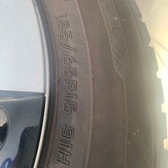 オールシーズンタイヤ バリ溝50プリウス 純正15インチ タイヤ ホイール