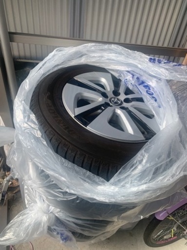 オールシーズンタイヤ バリ溝50プリウス 純正15インチ タイヤ ホイール  