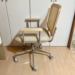 LOWYA ロウヤ ラタン調 デスクチェア