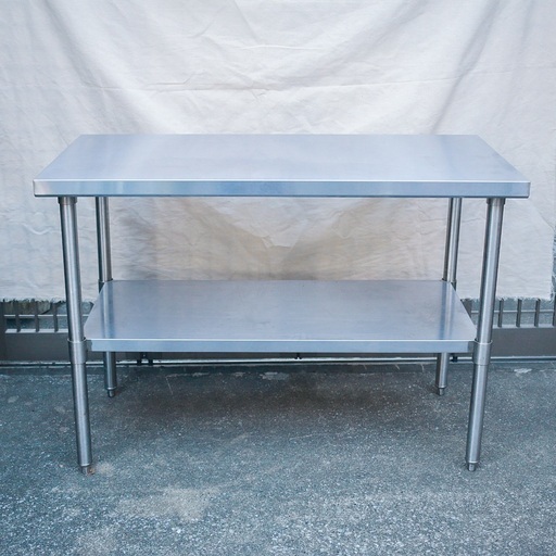 《売約済》ステンレステーブル 作業テーブル ２段 調理テーブル 店舗什器