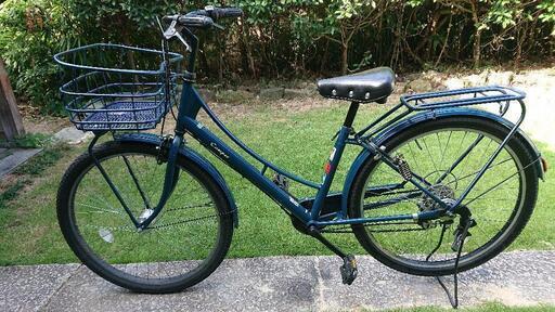 カンペール  27インチ 外装6段 マットブルー   引取限定