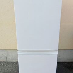シャープ　2ドア冷蔵庫　SJ-D14C（2017年製）