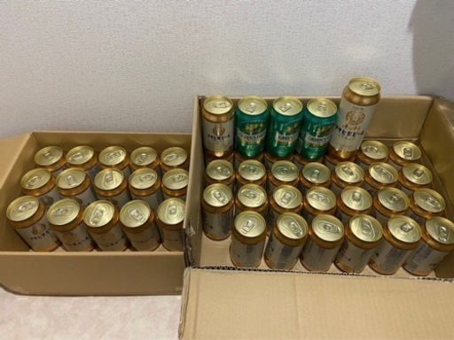 生ビールとノンアルコールビール　48本