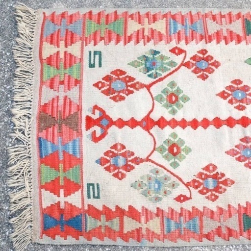 【売約済】キリム　絨毯　検　トルコ　イラン　カーペット　ラグ　　 ギャッペ　ギャペ　手織り　大判　大型
