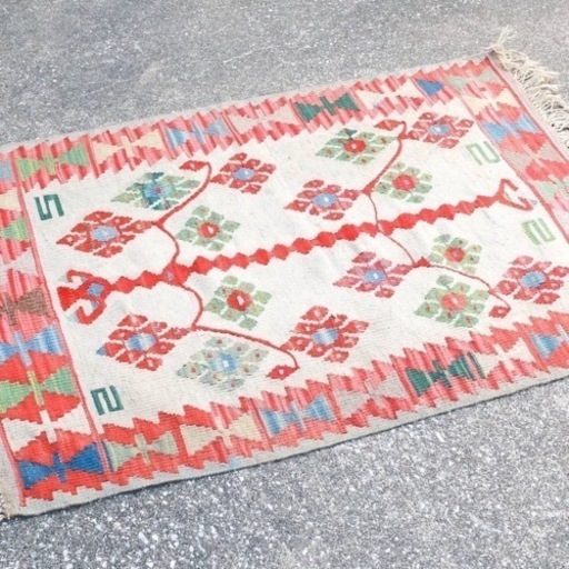 【売約済】キリム　絨毯　検　トルコ　イラン　カーペット　ラグ　　 ギャッペ　ギャペ　手織り　大判　大型